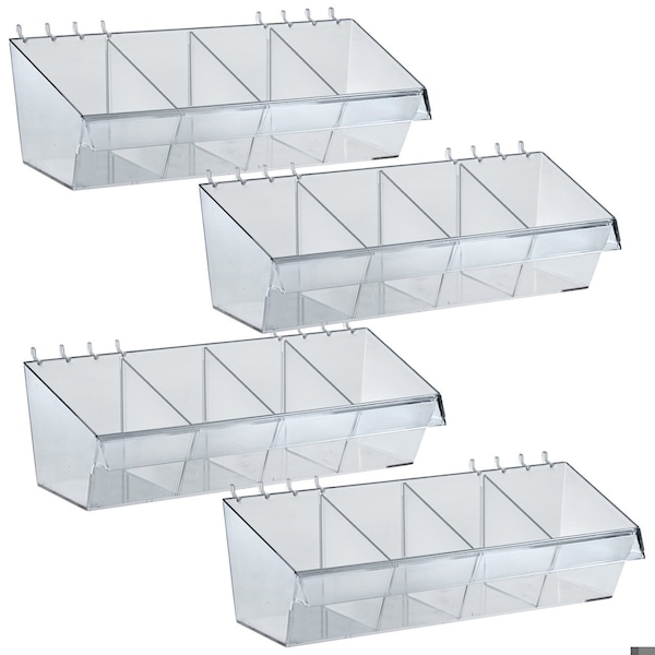 13'' Divider Bin, 12 Dividers, 4PK